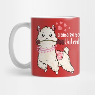 Llama be your Valentine tshirt Mug